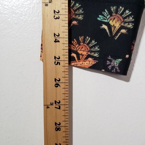 Running Bare Boho Print Patchwork Active Yoga Gym Leggings Size 6/8 - Picture 5 of 7